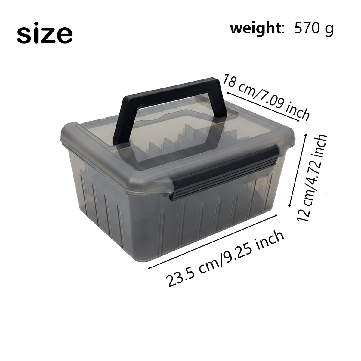 Fishing Tackle Box with Handle - Fish Finder Case ulasan dan harga