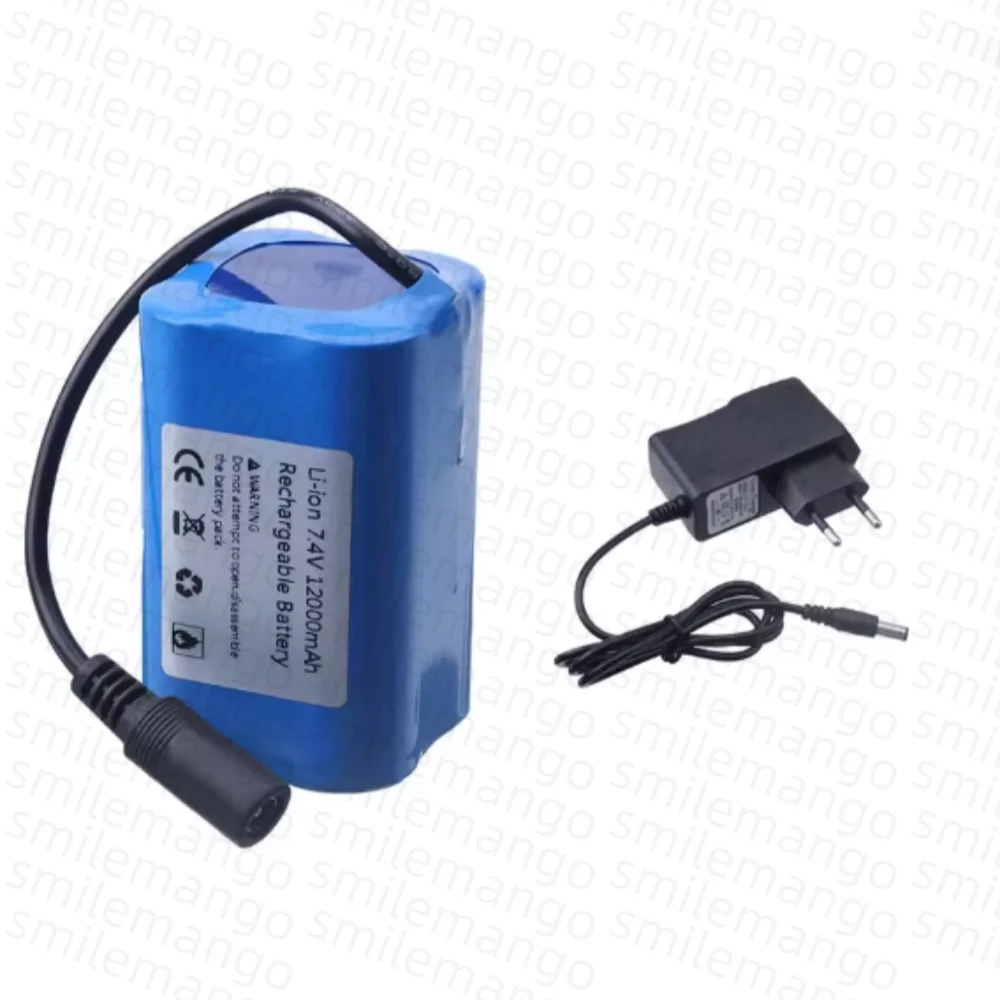 7.4V 12000mAh Battery with USB - Fish Finder Charger ulasan dan harga