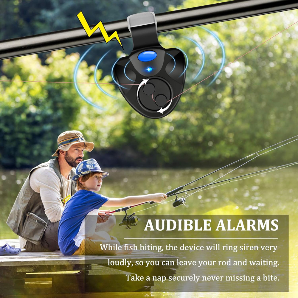Carp Fishing Clip Set Rod Elec - Fish Finder Battery ulasan dan harga