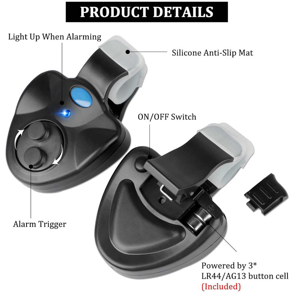 Carp Fishing Clip Set Rod Elec - Fish Finder Battery ulasan dan harga