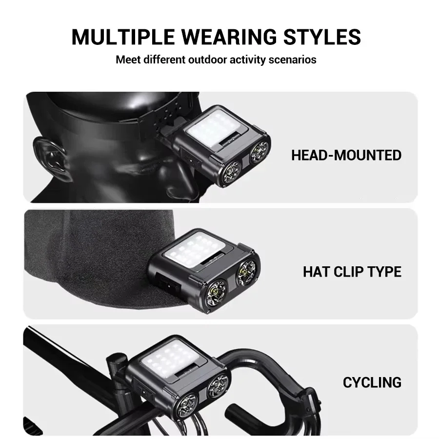 Sensor COB LED Headlamp Cap Cl - Fish Finder Battery ulasan dan harga